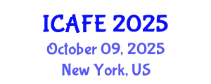 International Conference on Agricultural and Food Engineering (ICAFE) October 09, 2025 - New York, United States