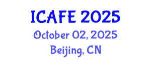 International Conference on Agricultural and Food Engineering (ICAFE) October 02, 2025 - Beijing, China