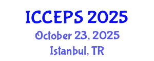 International Conference on Chemical Engineering and Physical Sciences (ICCEPS) October 23, 2025 - Istanbul, Turkey