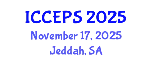 International Conference on Chemical Engineering and Physical Sciences (ICCEPS) November 17, 2025 - Jeddah, Saudi Arabia
