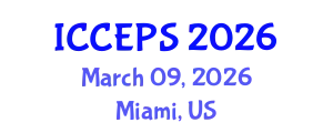 International Conference on Chemical Engineering and Physical Sciences (ICCEPS) March 09, 2026 - Miami, United States