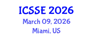 International Conference on Systems and Software Engineering (ICSSE) March 09, 2026 - Miami, United States