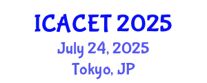 International Conference on Advances in Computer Engineering and Technology (ICACET) July 24, 2025 - Tokyo, Japan