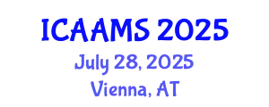 International Conference on Autonomous Agents and Multiagent Systems (ICAAMS) July 28, 2025 - Vienna, Austria