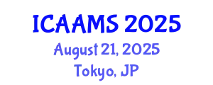 International Conference on Autonomous Agents and Multiagent Systems (ICAAMS) August 21, 2025 - Tokyo, Japan