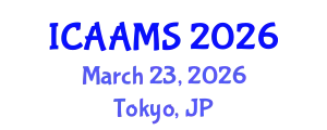 International Conference on Autonomous Agents and Multiagent Systems (ICAAMS) March 23, 2026 - Tokyo, Japan