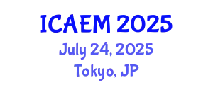 International Conference on Applied and Engineering Mathematics (ICAEM) July 24, 2025 - Tokyo, Japan