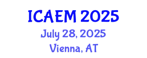 International Conference on Applied and Engineering Mathematics (ICAEM) July 28, 2025 - Vienna, Austria