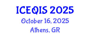 International Conference on Engineering and Quantum Information Sciences (ICEQIS) October 16, 2025 - Athens, Greece