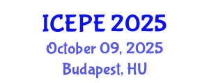 International Conference on Electrical and Power Engineering (ICEPE) October 09, 2025 - Budapest, Hungary