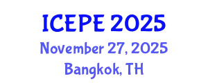 International Conference on Electrical and Power Engineering (ICEPE) November 27, 2025 - Bangkok, Thailand
