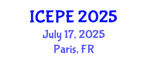 International Conference on Electrical and Power Engineering (ICEPE) July 17, 2025 - Paris, France
