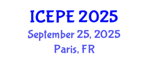International Conference on Electrical and Power Engineering (ICEPE) September 25, 2025 - Paris, France