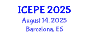 International Conference on Electrical and Power Engineering (ICEPE) August 14, 2025 - Barcelona, Spain