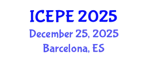 International Conference on Electrical and Power Engineering (ICEPE) December 25, 2025 - Barcelona, Spain