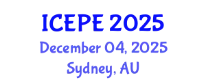 International Conference on Electrical and Power Engineering (ICEPE) December 04, 2025 - Sydney, Australia