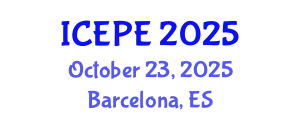 International Conference on Electrical and Power Engineering (ICEPE) October 23, 2025 - Barcelona, Spain