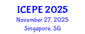 International Conference on Electrical and Power Engineering (ICEPE) November 27, 2025 - Singapore, Singapore