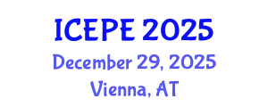 International Conference on Electrical and Power Engineering (ICEPE) December 29, 2025 - Vienna, Austria