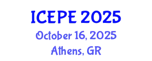 International Conference on Electrical and Power Engineering (ICEPE) October 16, 2025 - Athens, Greece
