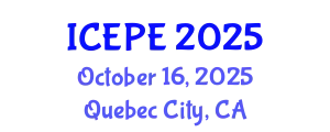 International Conference on Electrical and Power Engineering (ICEPE) October 16, 2025 - Quebec City, Canada