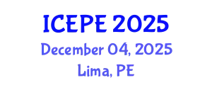 International Conference on Electrical and Power Engineering (ICEPE) December 04, 2025 - Lima, Peru