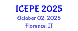 International Conference on Electrical and Power Engineering (ICEPE) October 02, 2025 - Florence, Italy