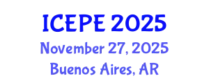 International Conference on Electrical and Power Engineering (ICEPE) November 27, 2025 - Buenos Aires, Argentina