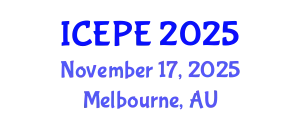 International Conference on Electrical and Power Engineering (ICEPE) November 17, 2025 - Melbourne, Australia