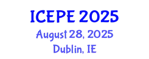 International Conference on Electrical and Power Engineering (ICEPE) August 28, 2025 - Dublin, Ireland