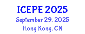 International Conference on Electrical and Power Engineering (ICEPE) September 29, 2025 - Hong Kong, China