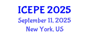 International Conference on Electrical and Power Engineering (ICEPE) September 11, 2025 - New York, United States