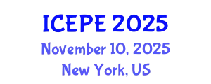 International Conference on Electrical and Power Engineering (ICEPE) November 10, 2025 - New York, United States