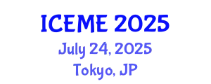 International Conference on Energy and Mining Engineering (ICEME) July 24, 2025 - Tokyo, Japan