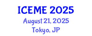 International Conference on Energy and Mining Engineering (ICEME) August 21, 2025 - Tokyo, Japan