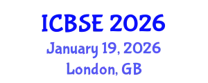 International Conference on Building Science and Engineering (ICBSE) January 19, 2026 - London, United Kingdom