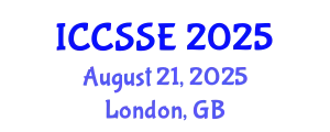International Conference on Computer Science and Software Engineering (ICCSSE) August 21, 2025 - London, United Kingdom