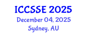 International Conference on Computer Science and Software Engineering (ICCSSE) December 04, 2025 - Sydney, Australia