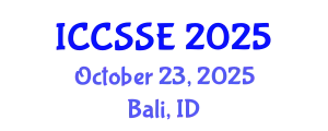 International Conference on Computer Science and Software Engineering (ICCSSE) October 23, 2025 - Bali, Indonesia