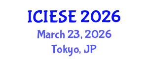 International Conference on Industrial Electronics and Systems Engineering (ICIESE) March 23, 2026 - Tokyo, Japan
