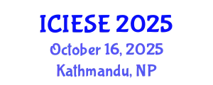 International Conference on Industrial Electronics and Systems Engineering (ICIESE) October 16, 2025 - Kathmandu, Nepal
