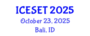 International Conference on Energy Systems Engineering and Technology (ICESET) October 23, 2025 - Bali, Indonesia