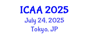 International Conference on Aeronautics and Astronautics (ICAA) July 24, 2025 - Tokyo, Japan