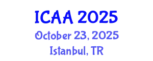International Conference on Aeronautics and Astronautics (ICAA) October 23, 2025 - Istanbul, Turkey