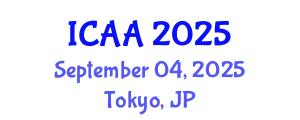 International Conference on Aeronautics and Astronautics (ICAA) September 04, 2025 - Tokyo, Japan