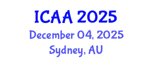 International Conference on Aeronautics and Astronautics (ICAA) December 04, 2025 - Sydney, Australia