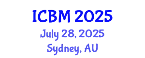 International Conference on Biomechanics (ICBM) July 28, 2025 - Sydney, Australia