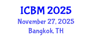 International Conference on Biomechanics (ICBM) November 27, 2025 - Bangkok, Thailand