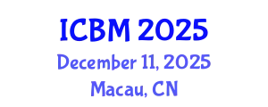 International Conference on Biomechanics (ICBM) December 11, 2025 - Macau, China