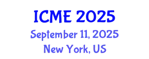 International Conference on Medical Engineering (ICME) September 11, 2025 - New York, United States